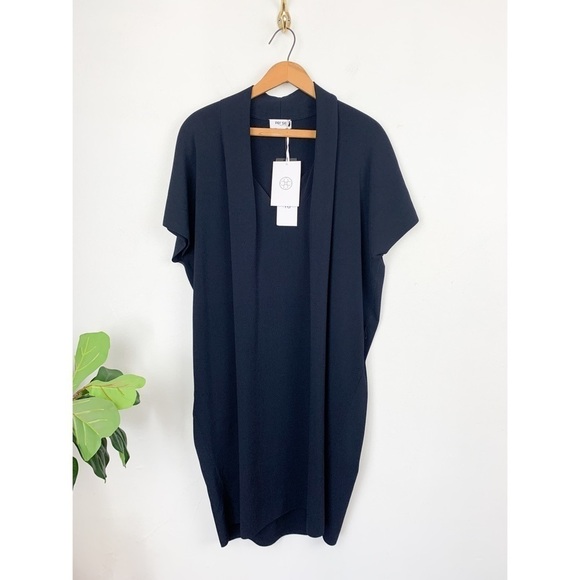 NWT Per Se by Carlisle Navy Blue Movie Star Draped Dress Sz XL - Picture 2 of 10